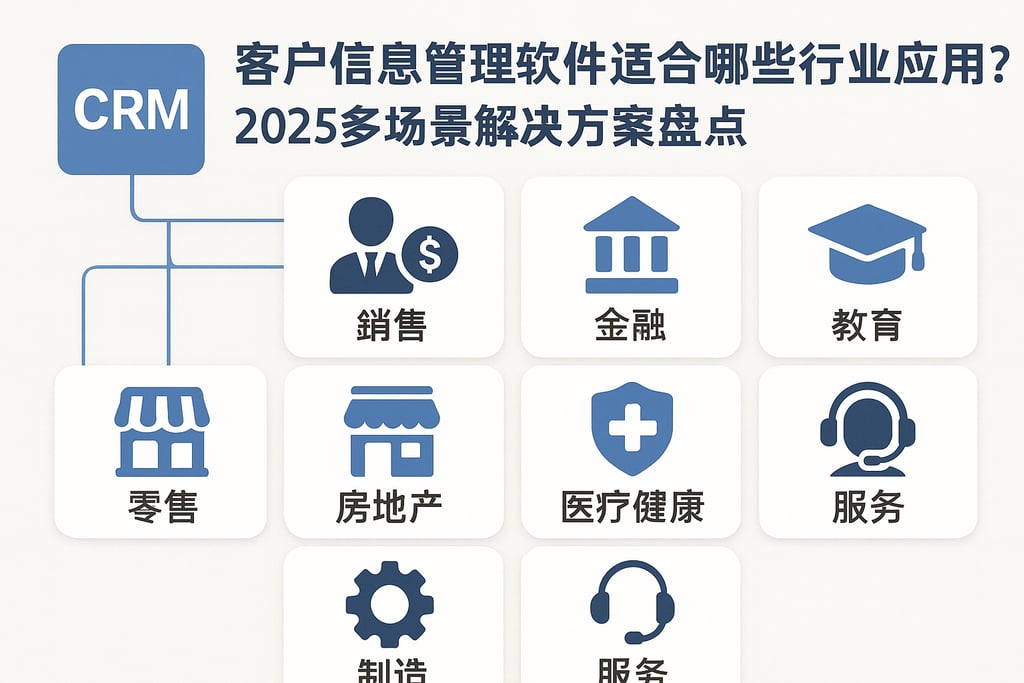 客户信息管理软件适合哪些行业应用？2025多场景解决方案盘点