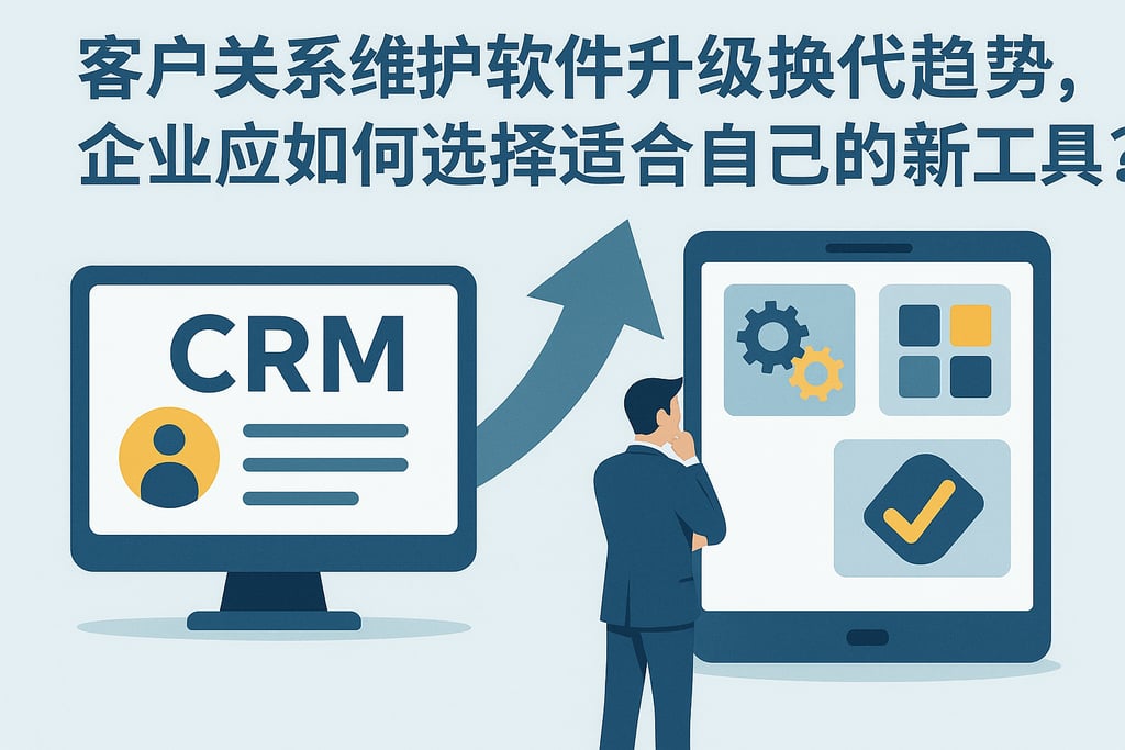 客户关系维护软件升级换代趋势，企业应如何选择适合自己的新工具？