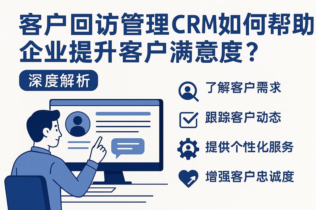 客户回访管理CRM如何帮助企业提升客户满意度？深度解析