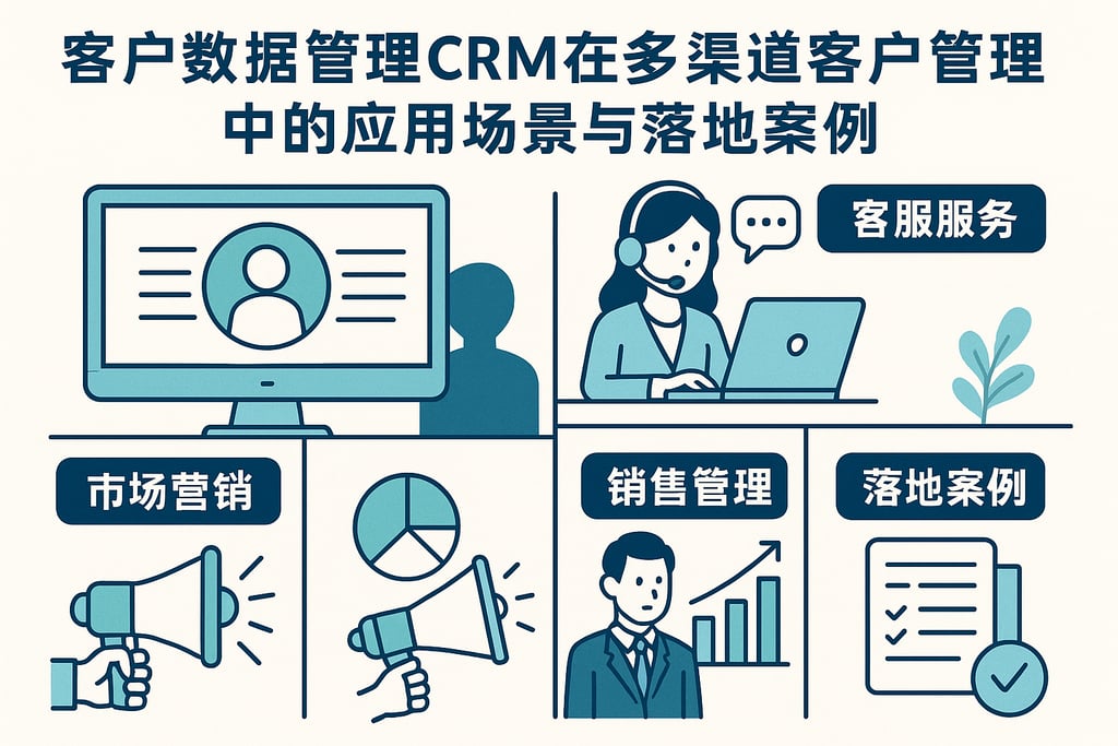 客户数据管理CRM在多渠道客户管理中的应用场景与落地案例