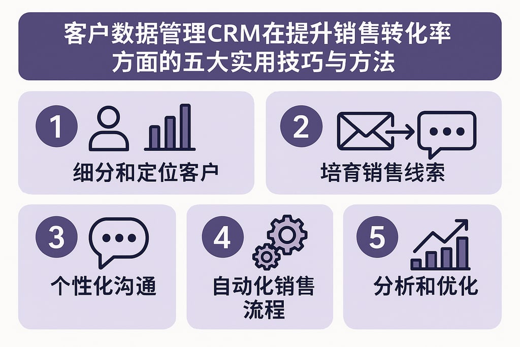 客户数据管理CRM在提升销售转化率方面的五大实用技巧与方法