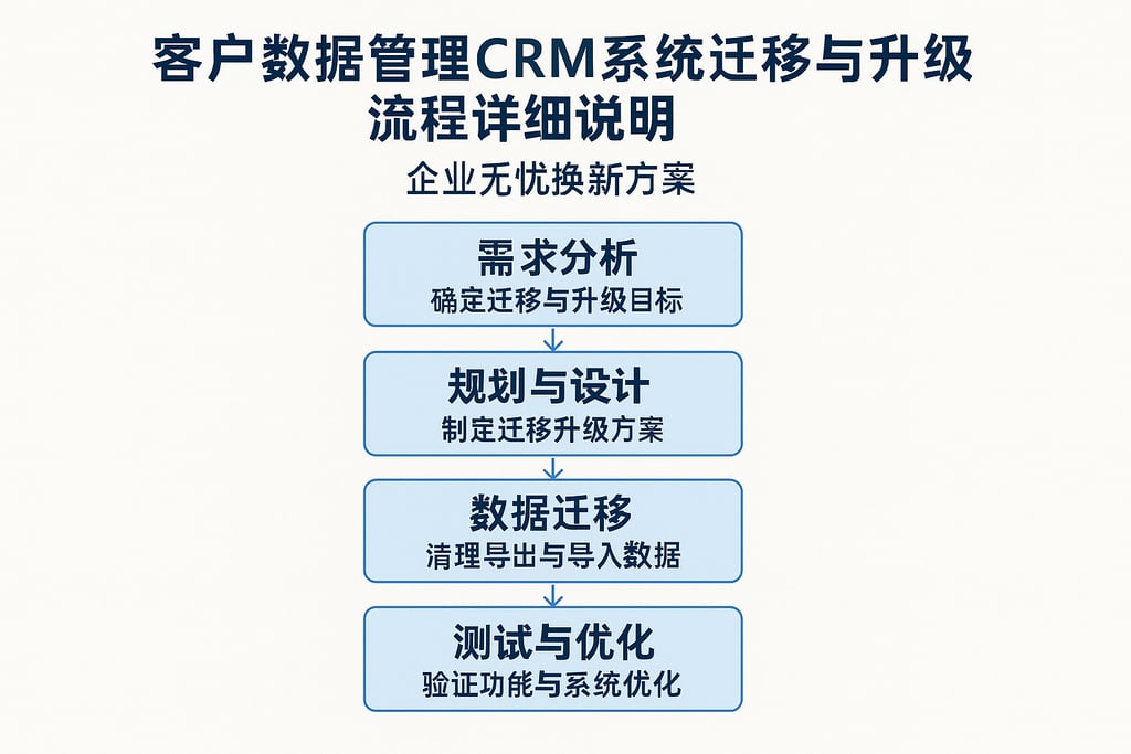 客户数据管理CRM系统迁移与升级流程详细说明，企业无忧换新方案