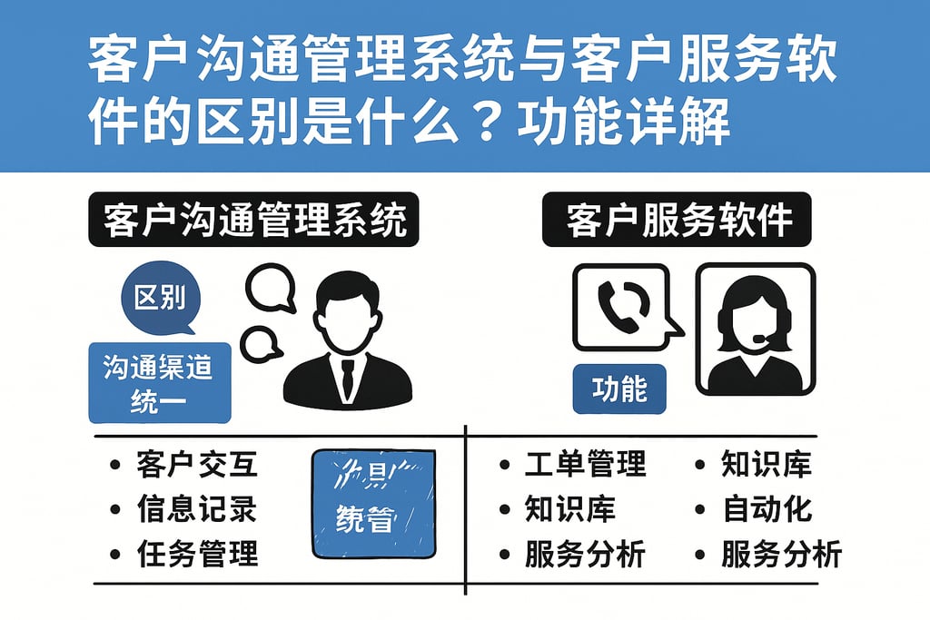 客户沟通管理系统与客户服务软件的区别是什么？功能详解