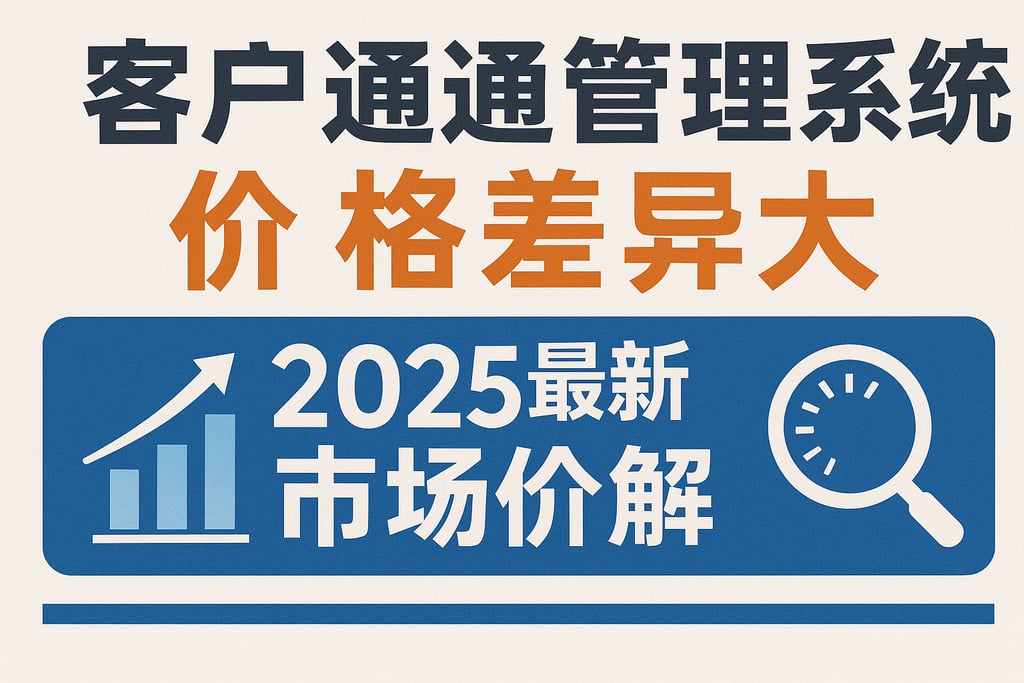 客户沟通管理系统价格差异大，2025最新市场报价大揭秘