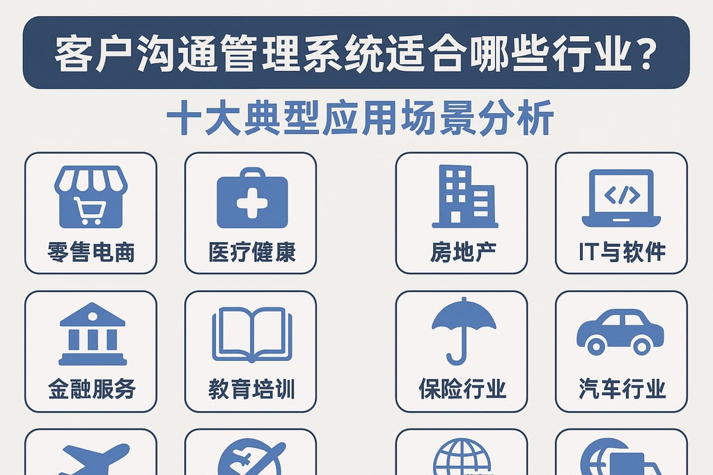 客户沟通管理系统适合哪些行业？十大典型应用场景分析
