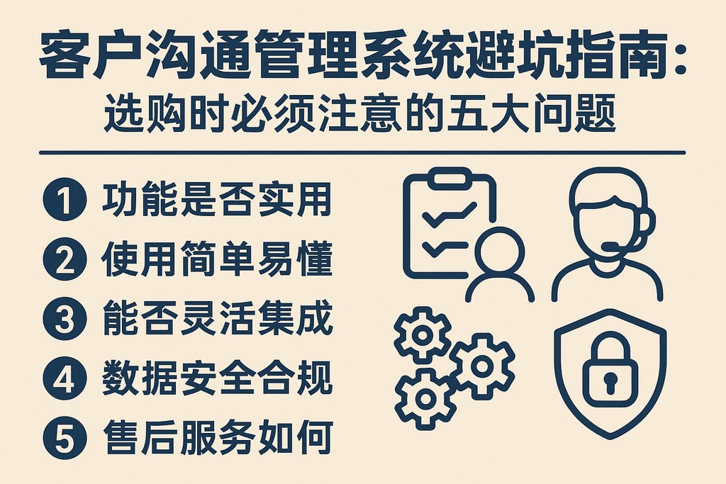 客户沟通管理系统避坑指南：选购时必须注意的五大问题