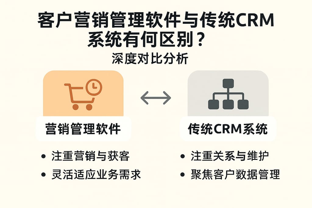 客户营销管理软件与传统CRM系统有何区别？深度对比分析