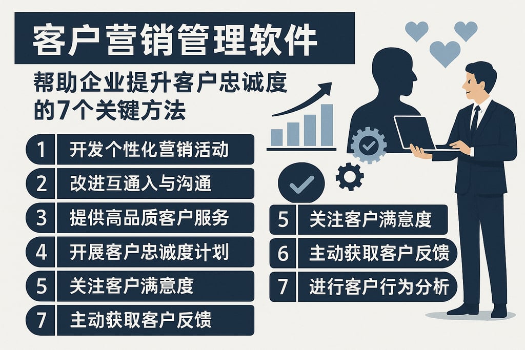 客户营销管理软件帮助企业提升客户忠诚度的7个关键方法