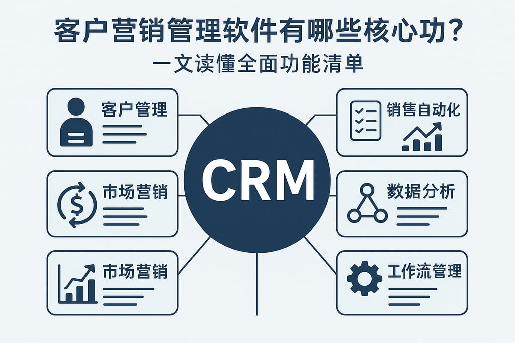 客户营销管理软件有哪些核心功能？一文读懂全面功能清单