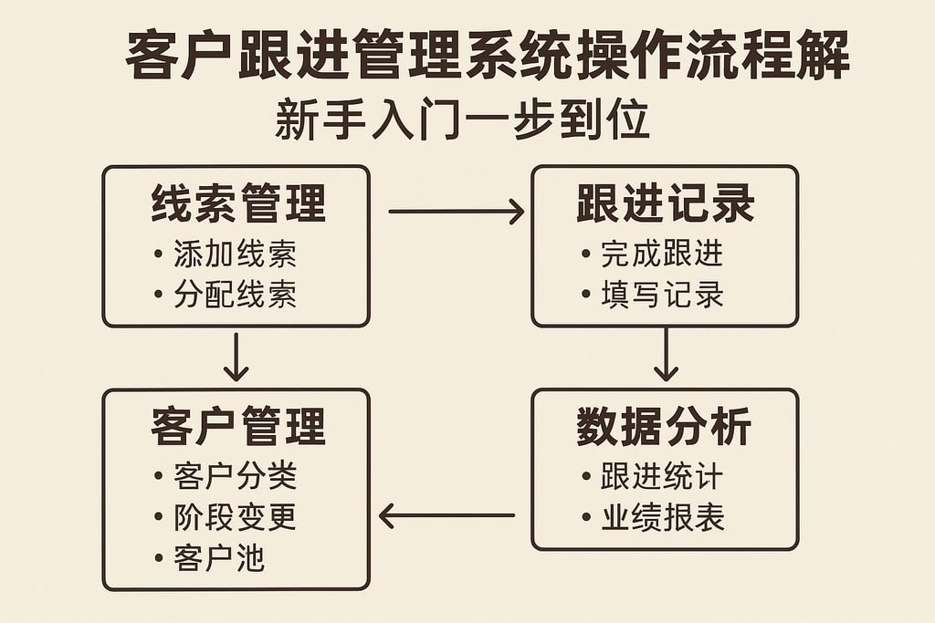 客户跟进管理系统操作流程详解，新手入门一步到位