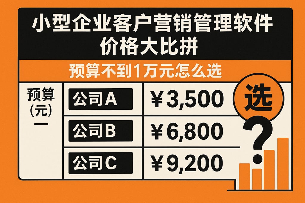 小型企业客户营销管理软件价格大比拼，预算不到1万元怎么选