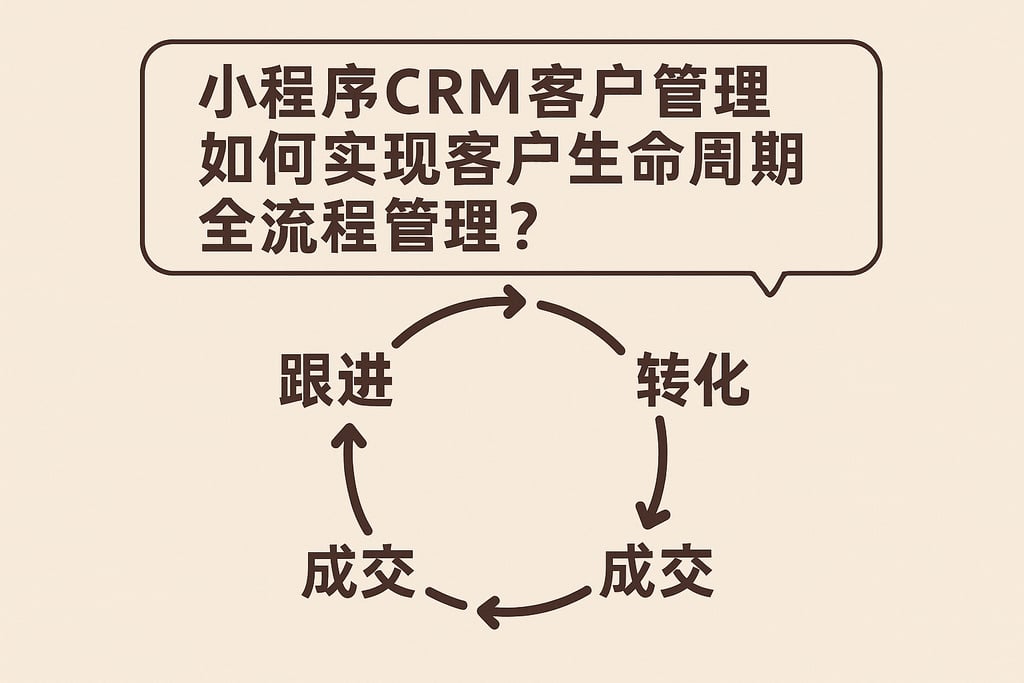 小程序CRM客户管理如何实现客户生命周期全流程管理？