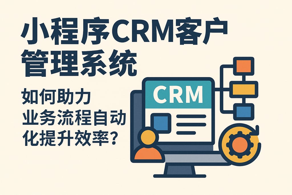 小程序CRM客户管理系统如何助力业务流程自动化提升效率？