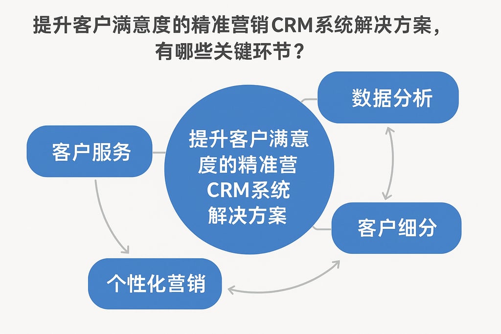 提升客户满意度的精准营销CRM系统解决方案，有哪些关键环节？