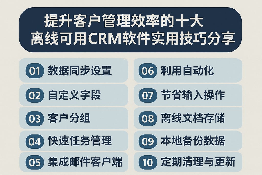 提升客户管理效率的十大离线可用CRM软件实用技巧分享