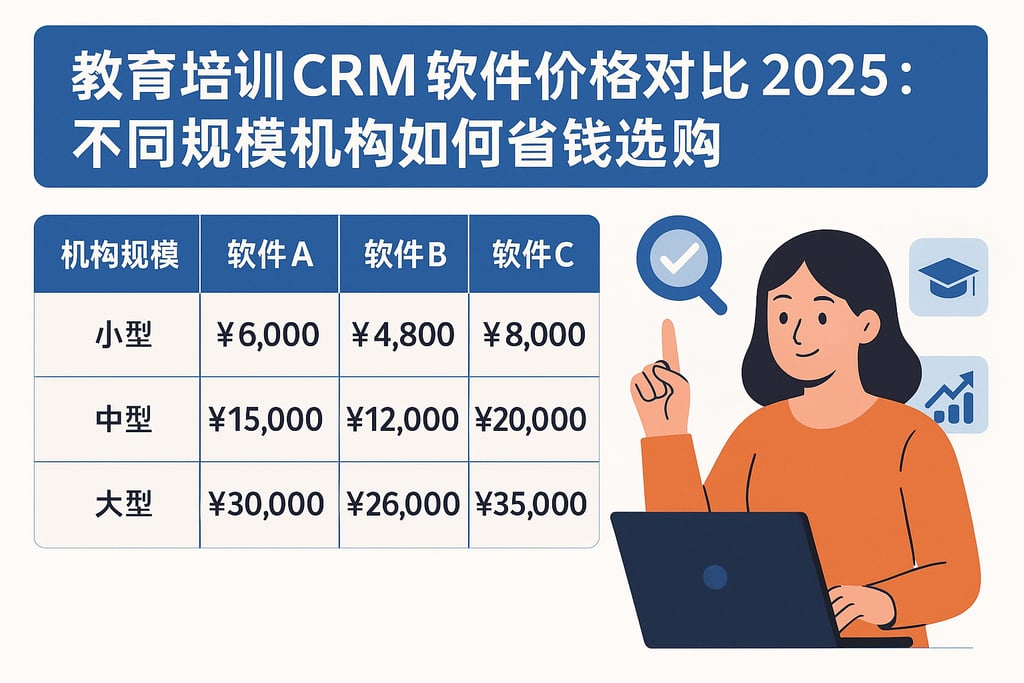 教育培训CRM软件价格对比2025：不同规模机构如何省钱选购