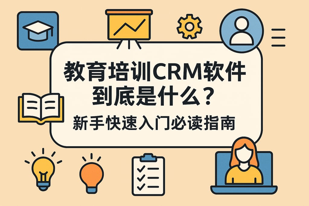 教育培训CRM软件到底是什么？新手快速入门必读指南