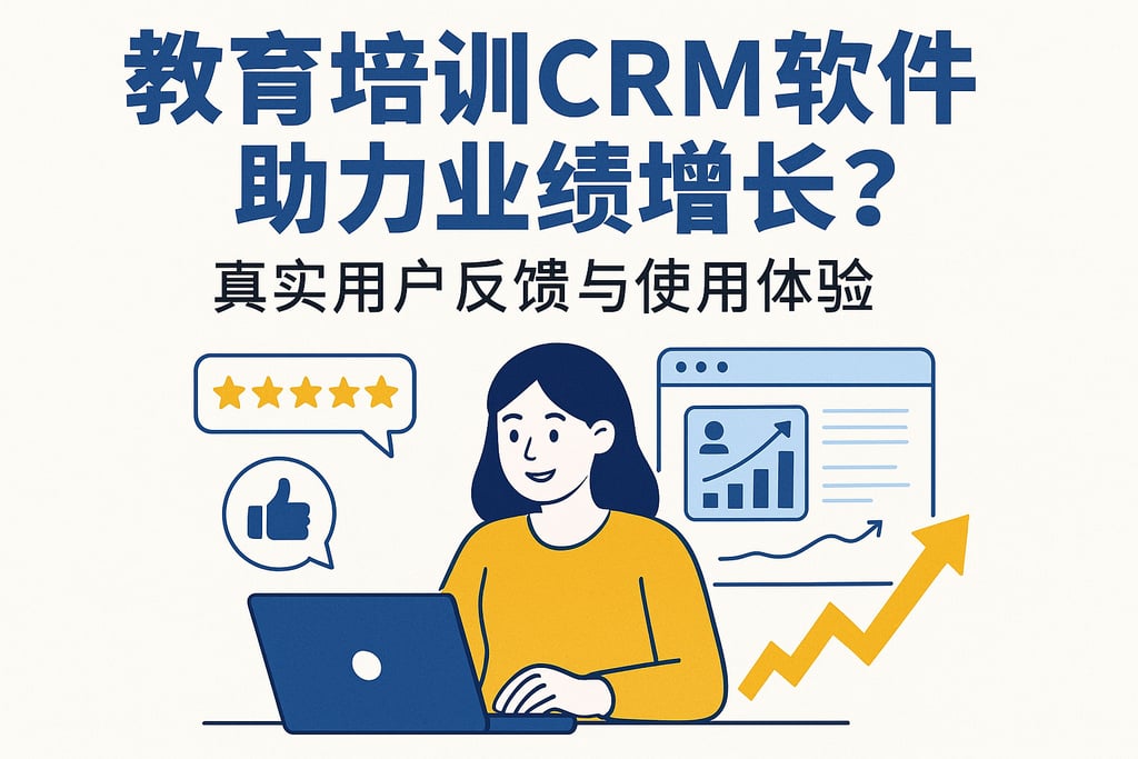 教育培训CRM软件助力业绩增长？真实用户反馈与使用体验