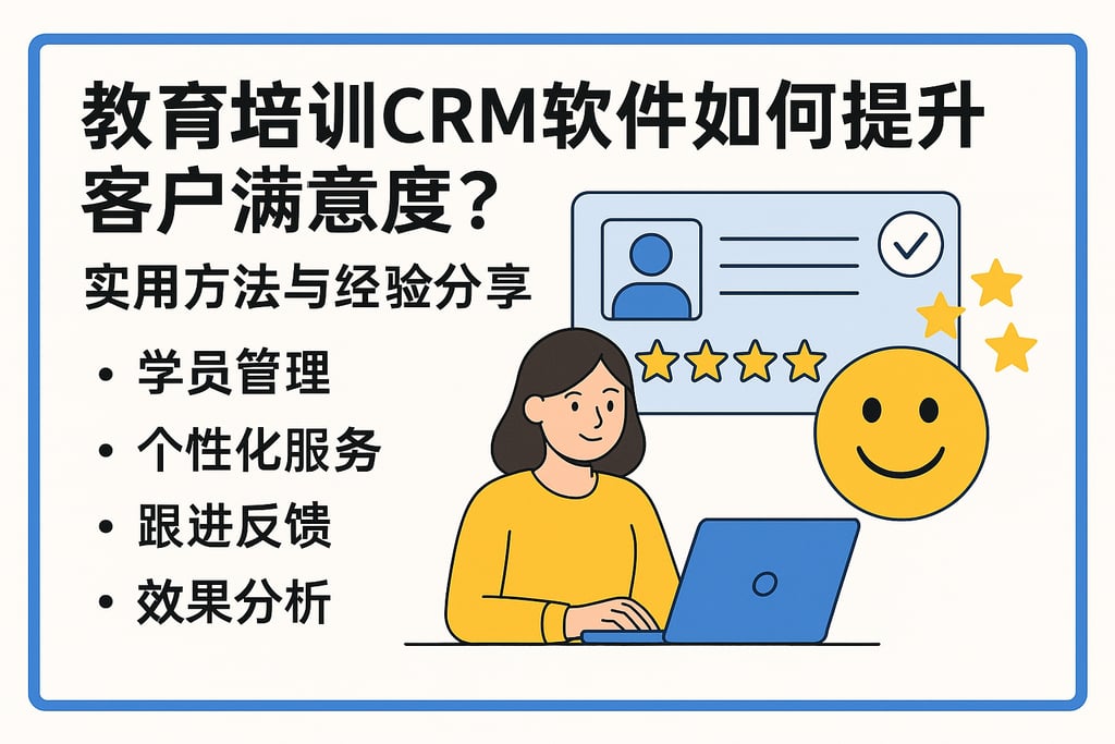 教育培训CRM软件如何提升客户满意度？实用方法与经验分享