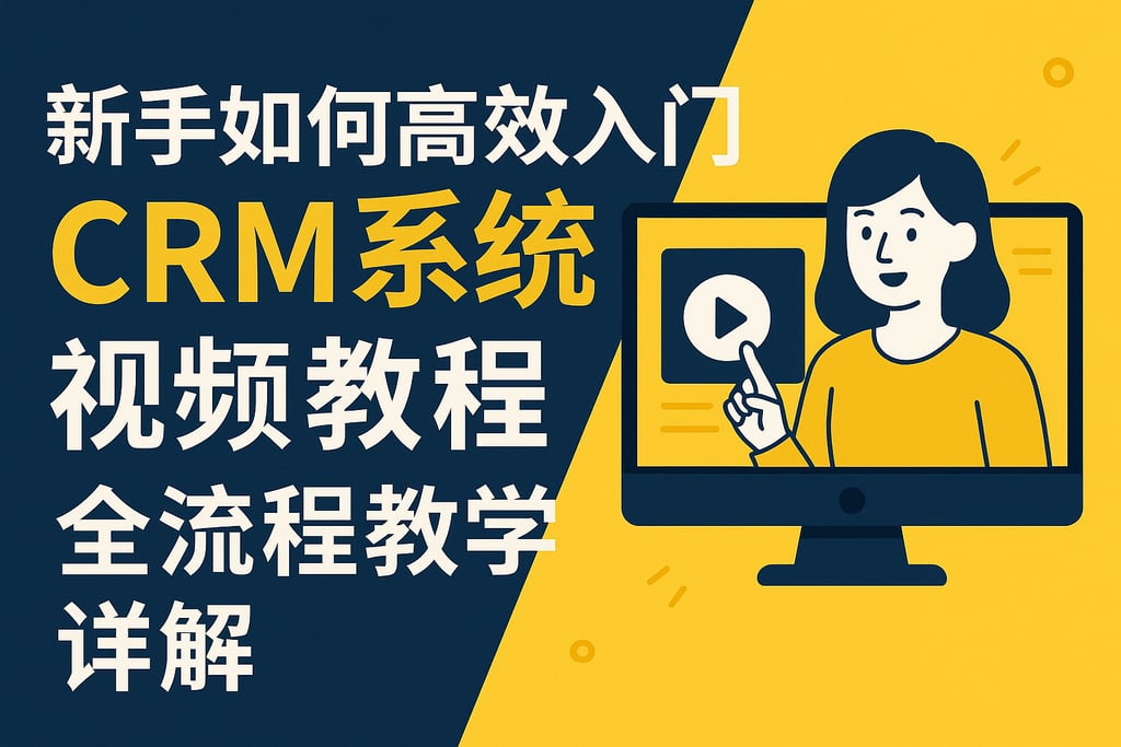 新手如何高效入门CRM系统视频教程？全流程教学详解