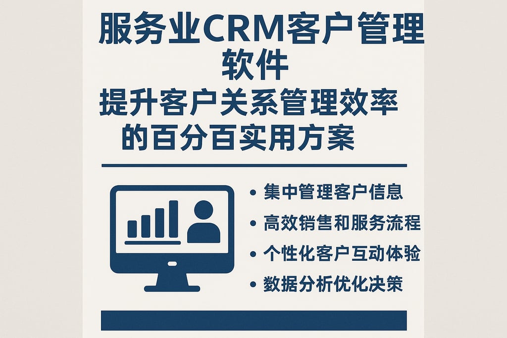 服务业CRM客户管理软件提升客户关系管理效率的百分百实用方案