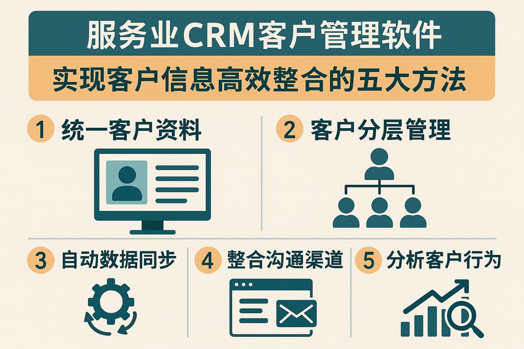 服务业CRM客户管理软件：实现客户信息高效整合的五大方法