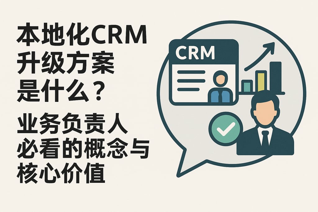 本地化CRM升级方案是什么？业务负责人必看的概念与核心价值