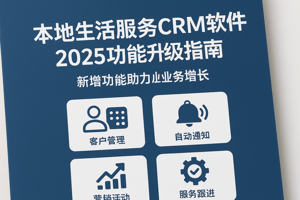 本地生活服务CRM软件2025功能升级指南，新增功能助力业务增长