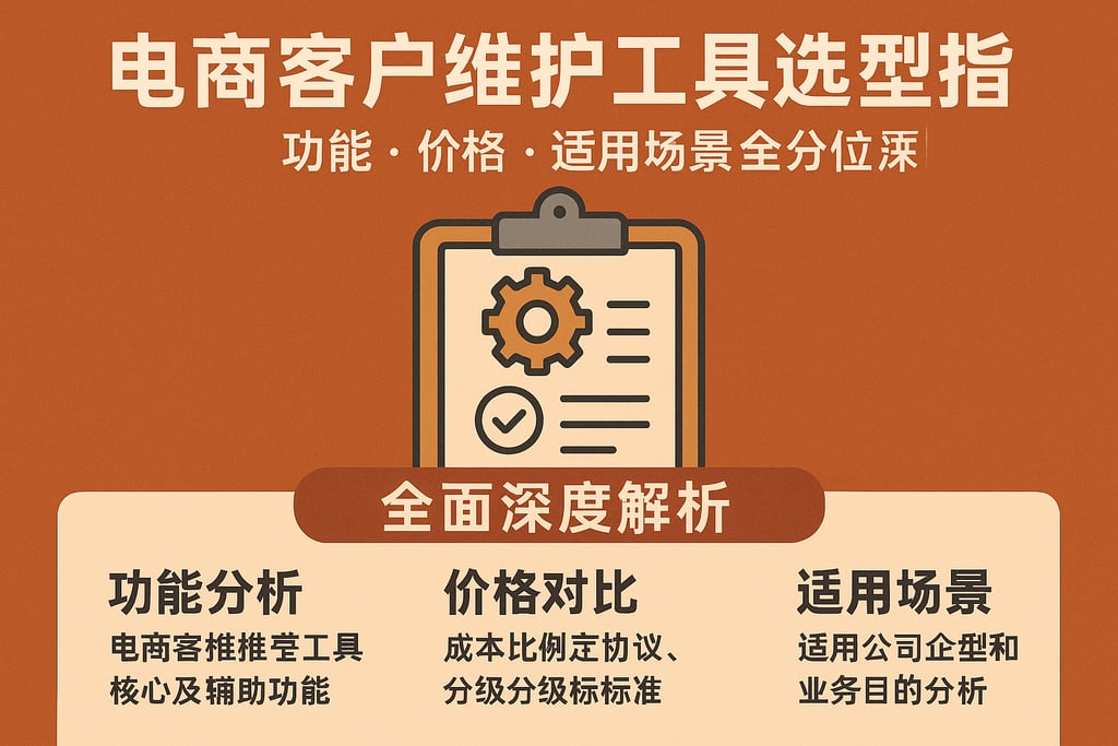 电商客户维护工具选型指南：功能、价格、适用场景全方位深度解析