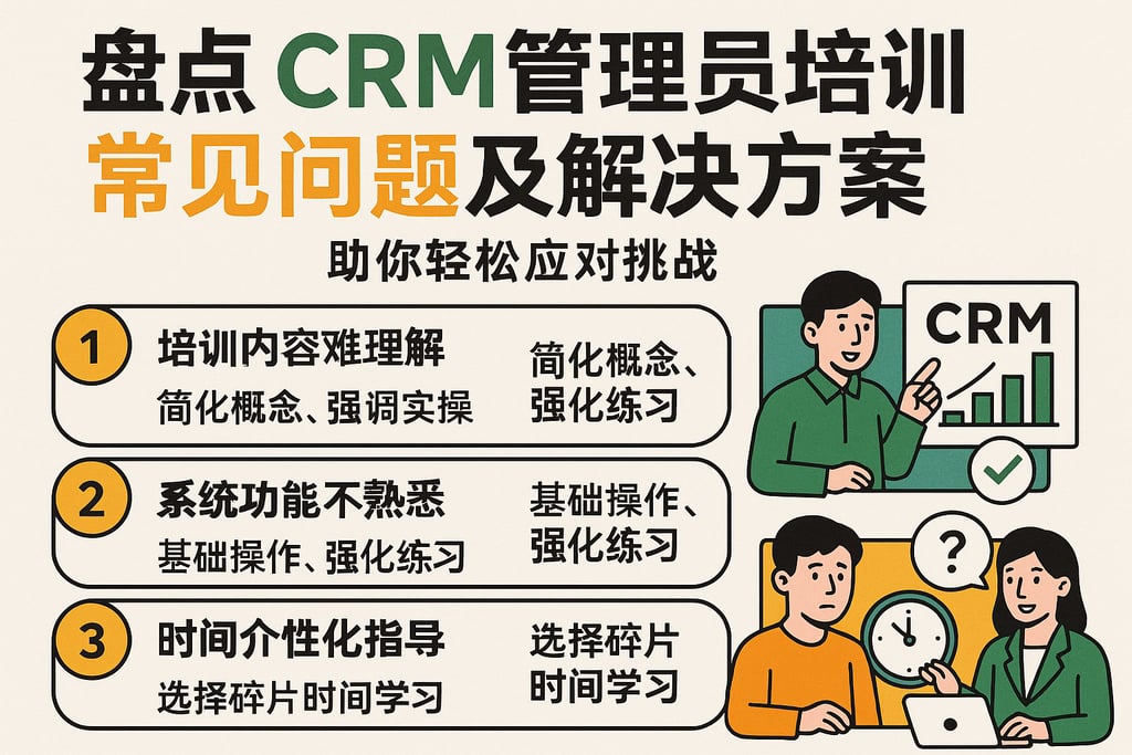 盘点CRM管理员培训常见问题及解决方案，助你轻松应对挑战