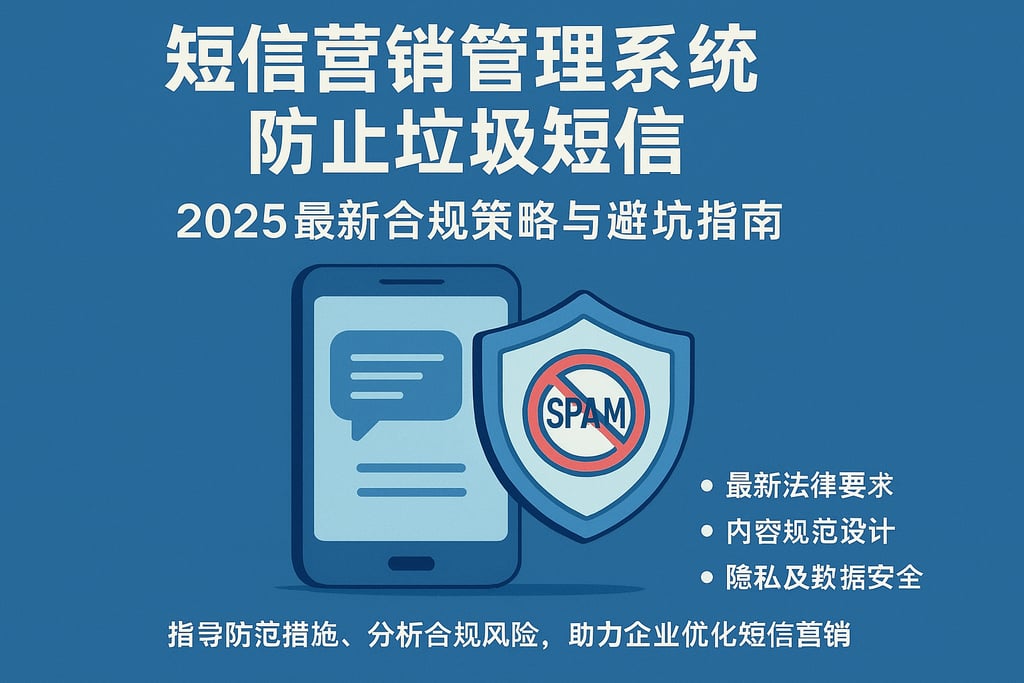 短信营销管理系统防止垃圾短信，2025最新合规策略与避坑指南