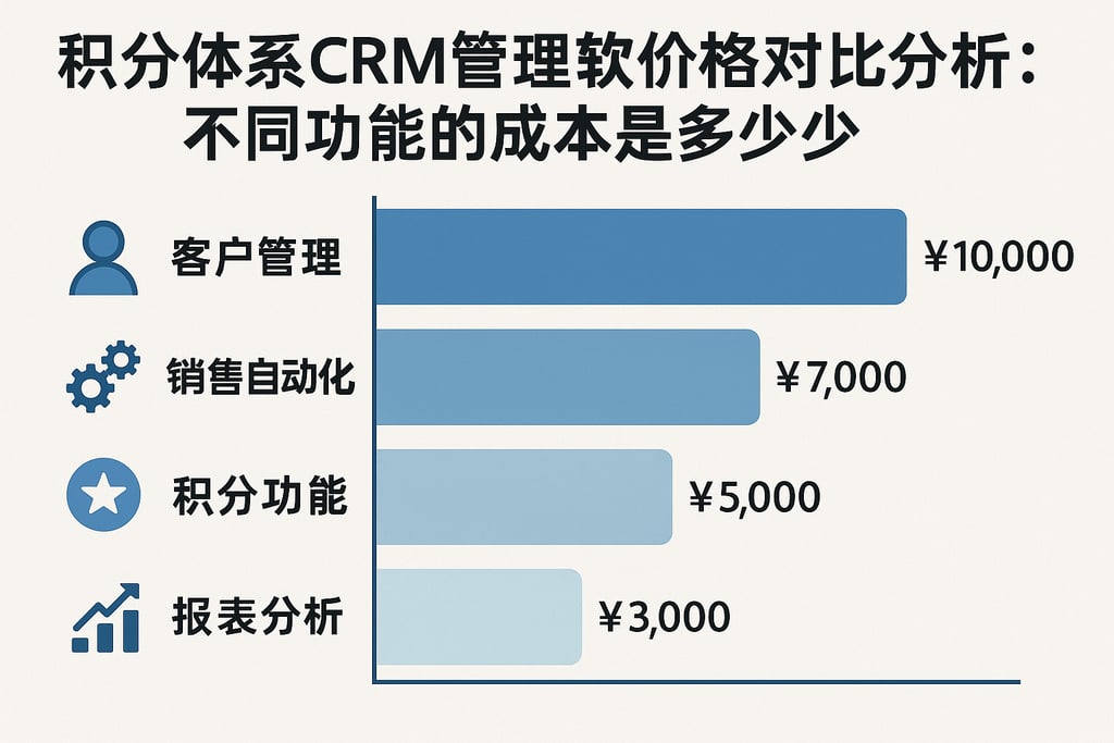 积分体系CRM管理软件价格对比分析：不同功能的成本是多少