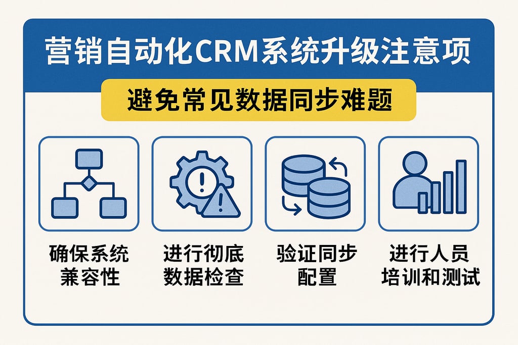 营销自动化CRM系统升级注意事项，避免常见数据同步难题