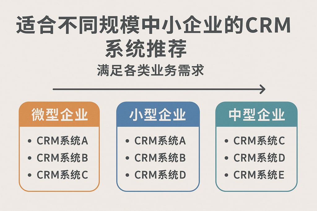 适合不同规模中小企业的CRM系统推荐，满足各类业务需求