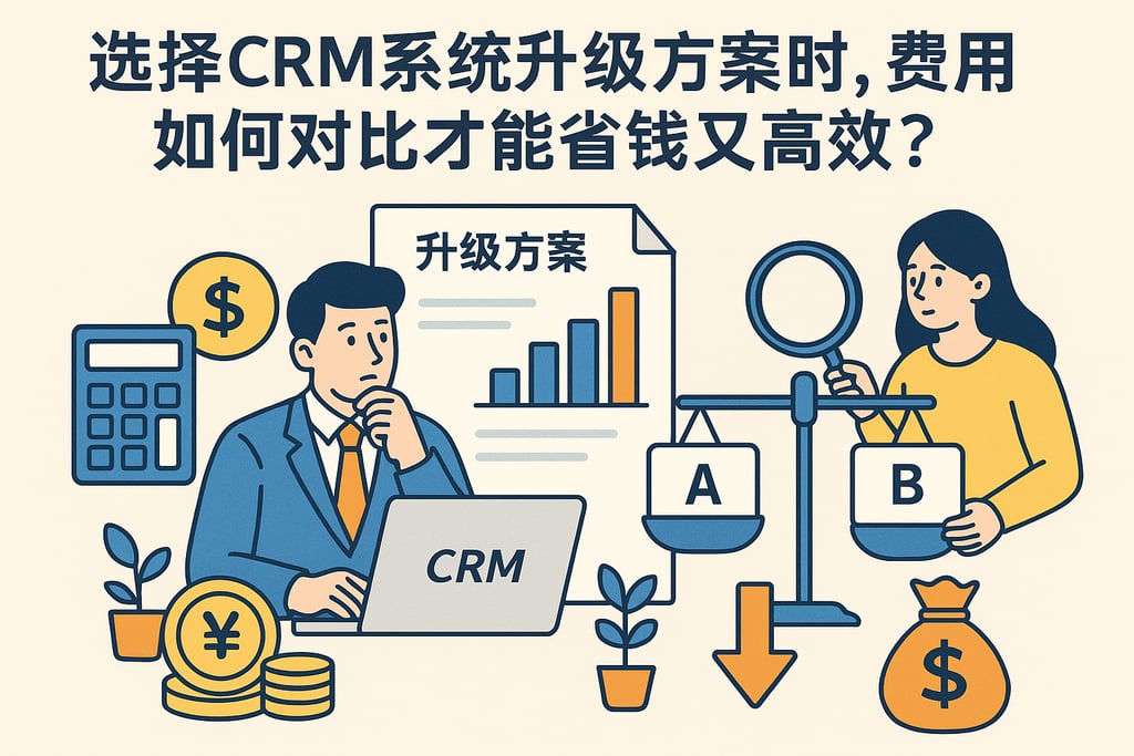 选择CRM系统升级方案时，费用如何对比才能省钱又高效？