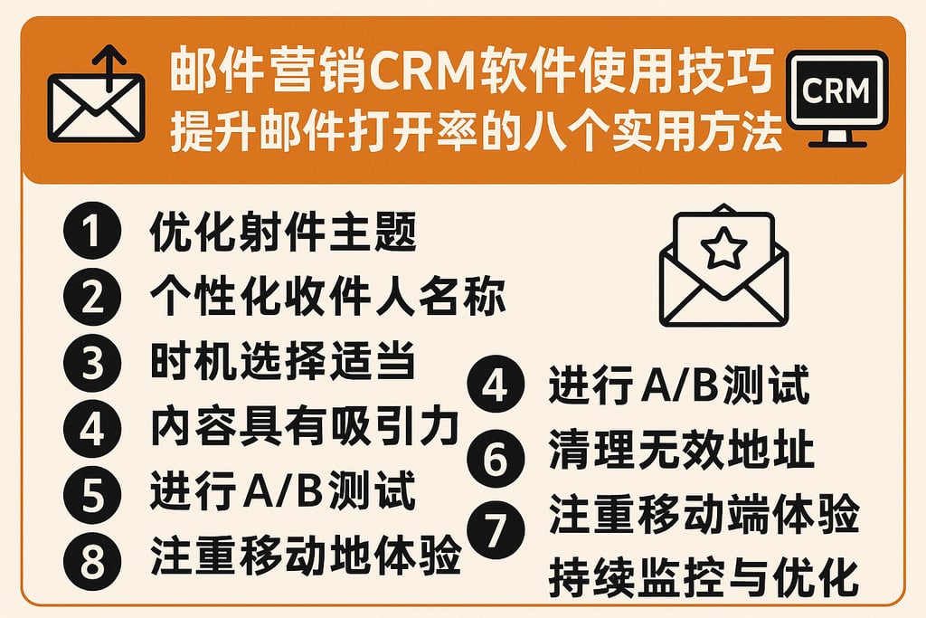 邮件营销CRM软件使用技巧大公开，提升邮件打开率的八个实用方法