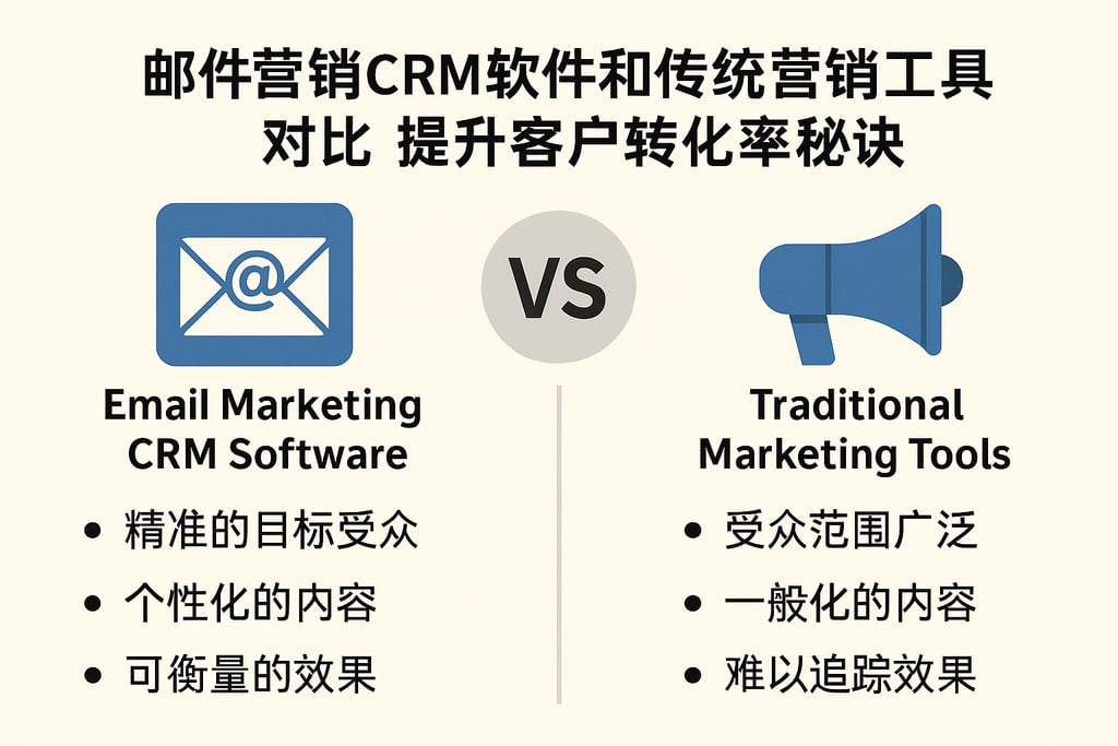 邮件营销CRM软件和传统营销工具对比，提升客户转化率的秘诀