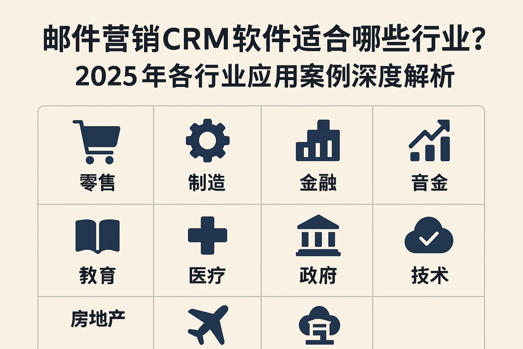 邮件营销CRM软件适合哪些行业？2025年各行业应用案例深度解析