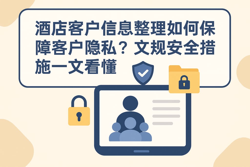 酒店客户信息整理如何保障客户隐私？合规安全措施一文看懂
