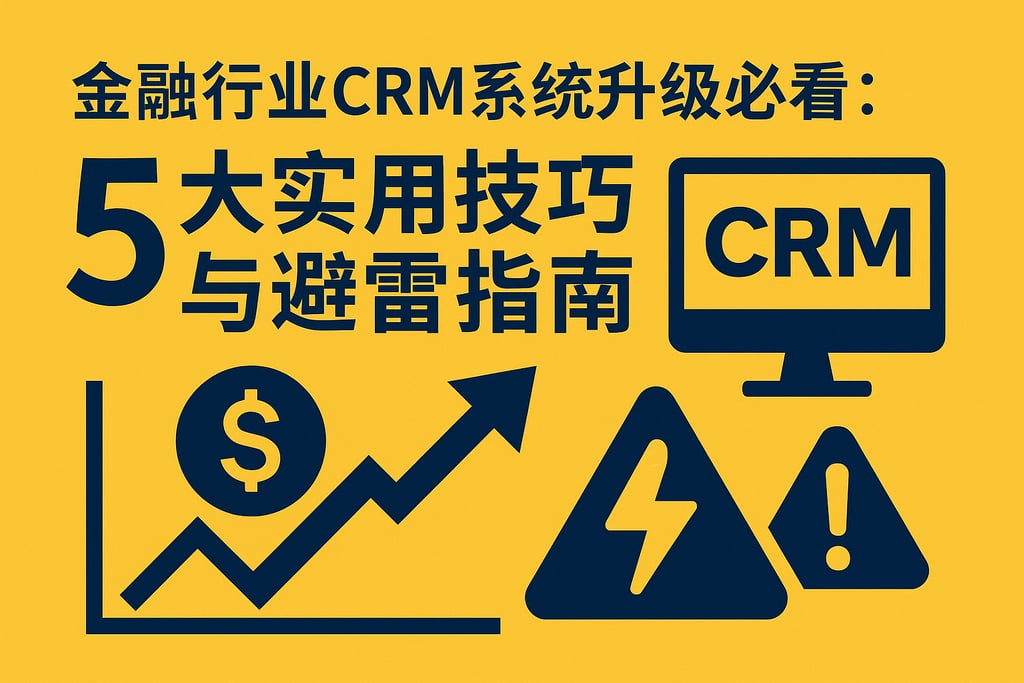 金融行业CRM系统升级必看：5大实用技巧与避雷指南