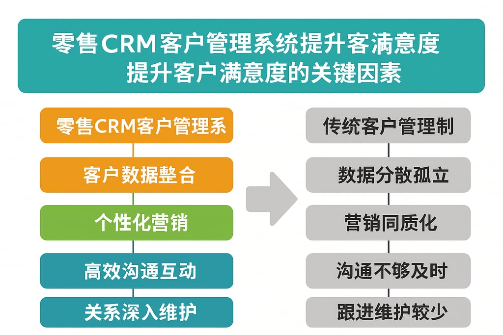 零售CRM客户管理系统与传统客户管理对比，提升客户满意度的关键因素