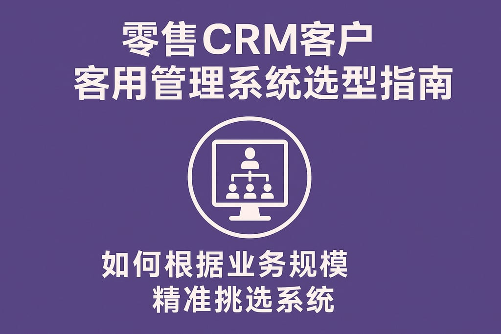 零售CRM客户管理系统选型指南：如何根据业务规模精准挑选系统