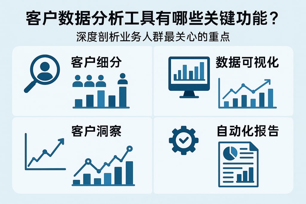 客户数据分析工具有哪些关键功能？深度剖析业务人群最关心的重点 | 零代码企业数字化知识站