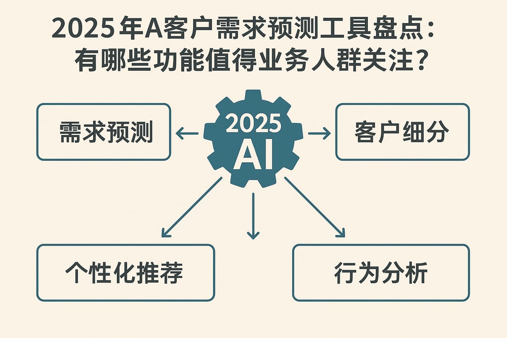 2025年AI客户需求预测工具盘点：有哪些功能值得业务人群关注？