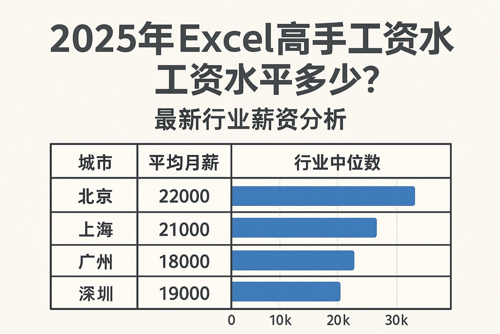 2025年Excel高手工资水平是多少？最新行业薪资分析