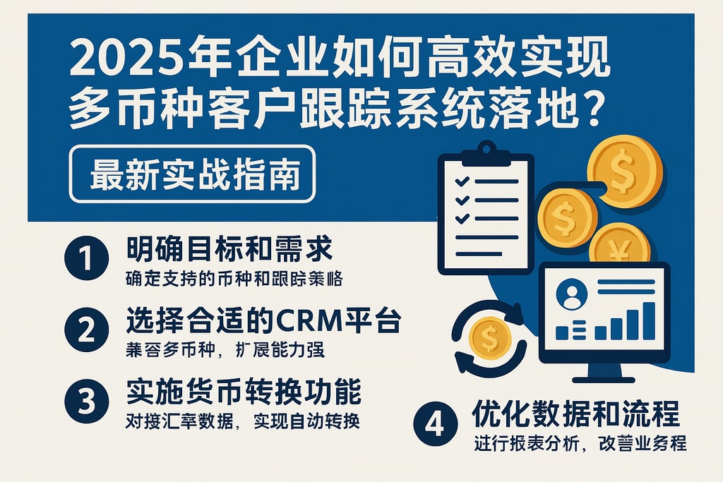 2025年企业如何高效实现多币种客户跟踪系统落地？最新实战指南