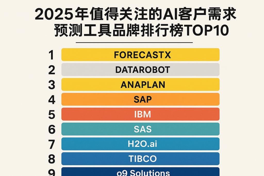 2025年值得关注的AI客户需求预测工具品牌排行榜TOP10