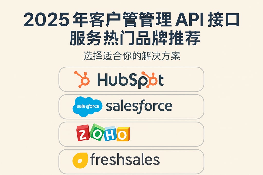 2025年客户管理API接口服务热门品牌推荐，选择适合你的解决方案