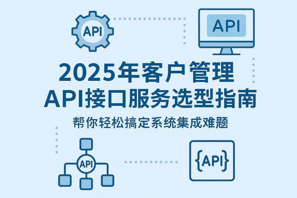 2025年客户管理API接口服务选型指南，帮你轻松搞定系统集成难题