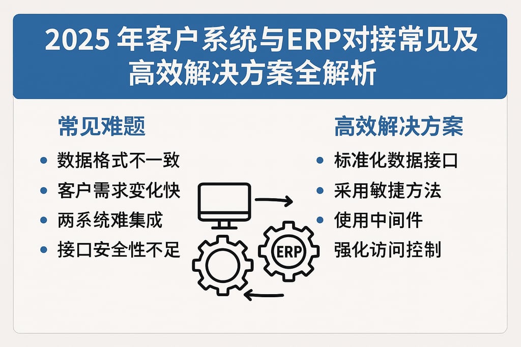 2025年客户系统与ERP对接常见难题及高效解决方案全解析